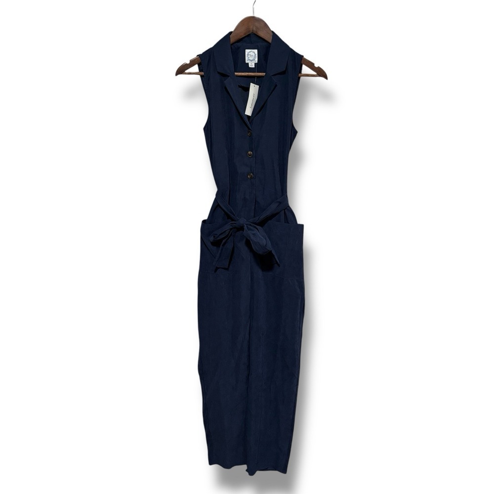 Francesca's Collections Navy Jumpsuit
